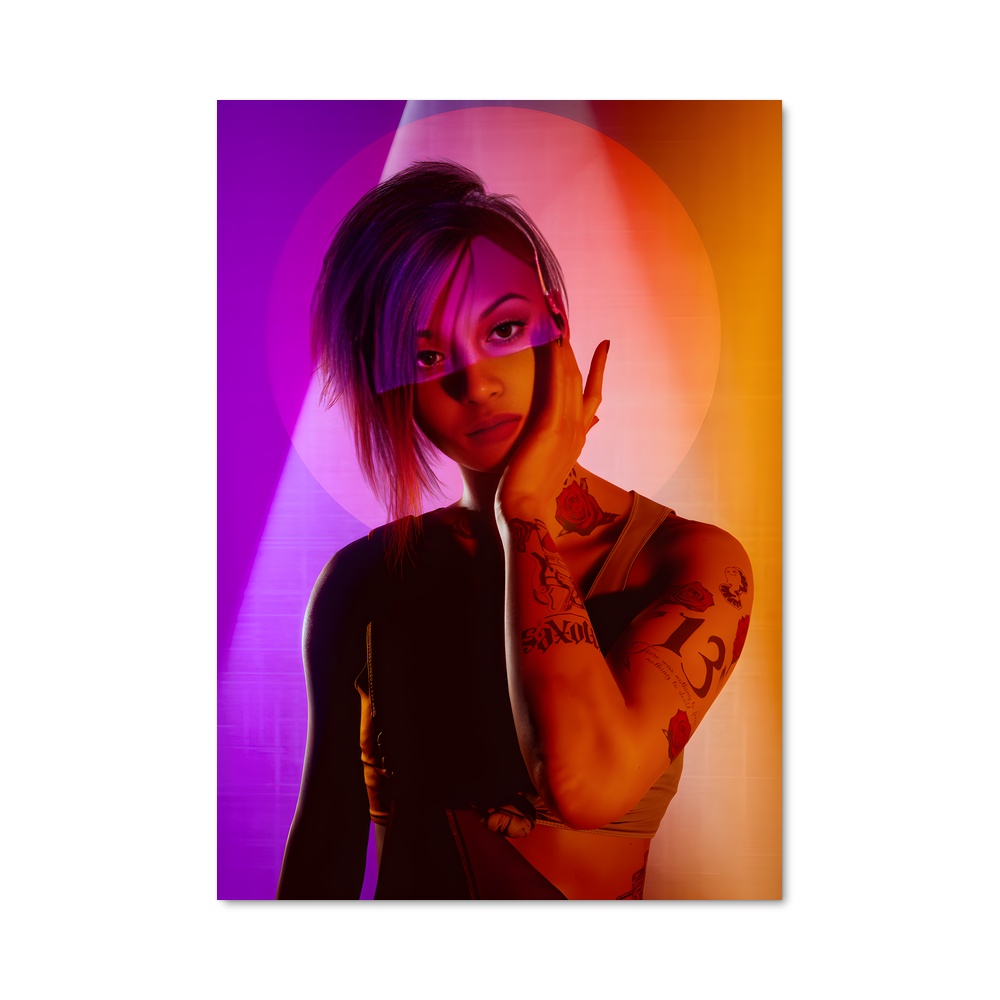 Poster Judy coup – affiche Cyberpunk